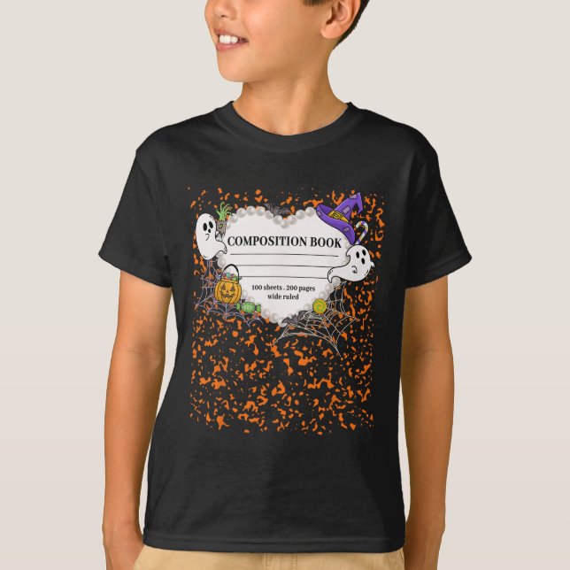 Composition Notebook Costume Matching Group Hallow T-Shirt (Front)