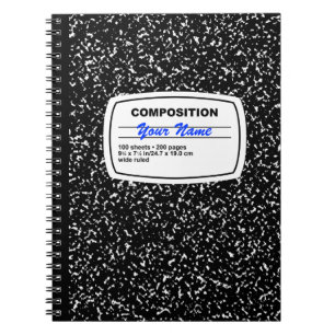 Composition Notebook Customizable