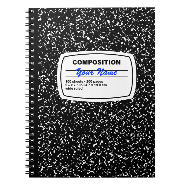 Composition Notebook Customizable Zazzle