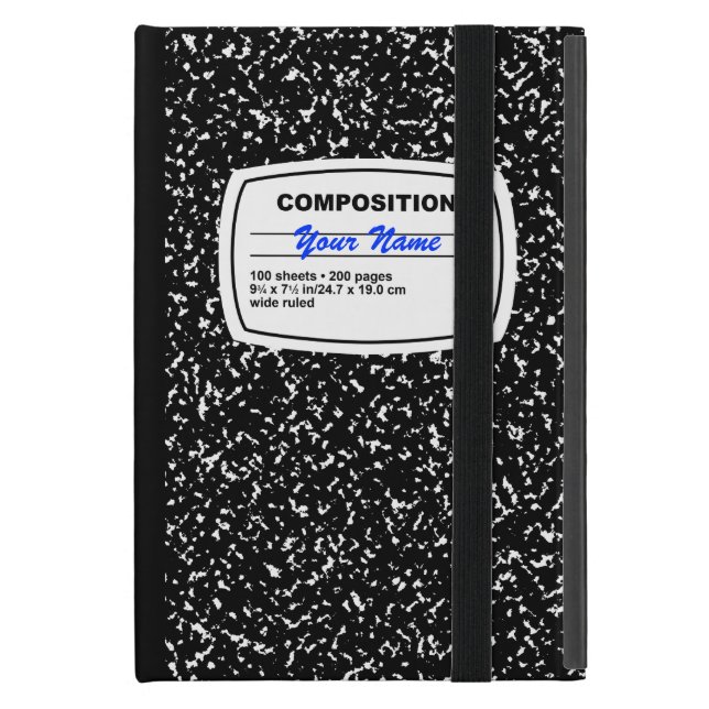Composition Notebook Customizable Case For iPad Mini (Front Closed)