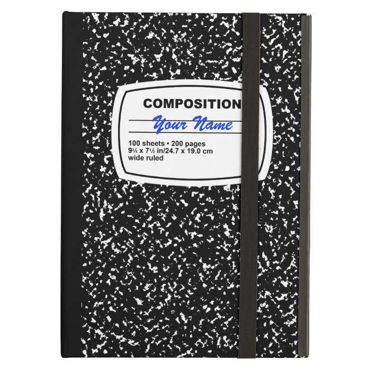 Composition Notebook Customizable iPad Air Case Zazzle