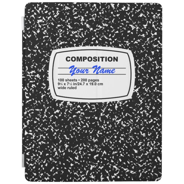 Composition Notebook Customizable iPad Air Cover (Front)