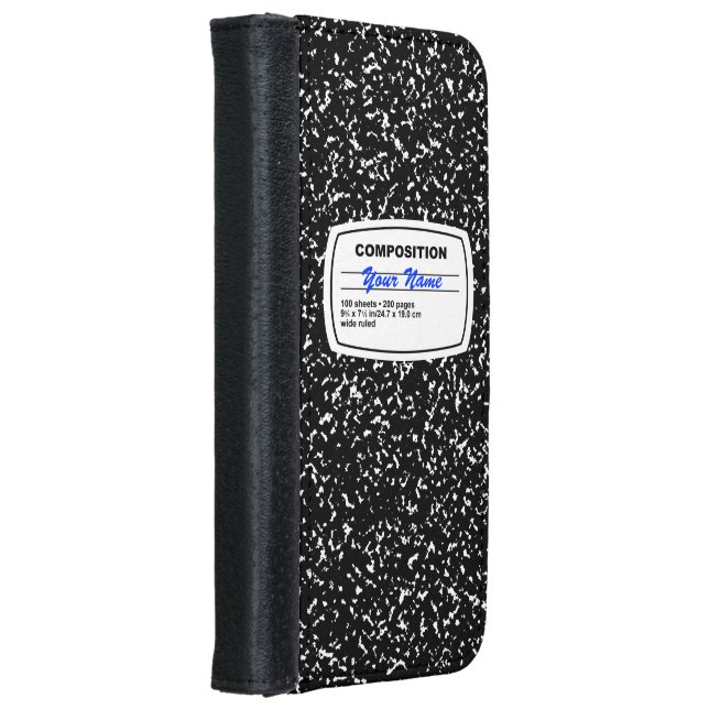phone case rfid VPA109-Magnetic RFID Leather Phone Wallet with Adapted Magnetic Ring VPA109-Black