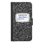 Composition Notebook Customizable Wallet Phone Case For Samsung Galaxy S5 at Zazzle