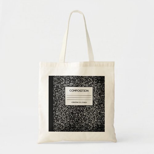 Composition Notebook Design Tote Bag