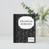 Composition Notebook Graduation Invitation (Standing Front)