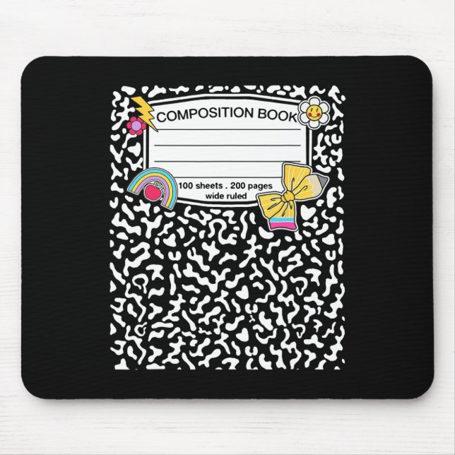 Composition Notebook Matching Group Halloween Teac Mouse Pad (Front)