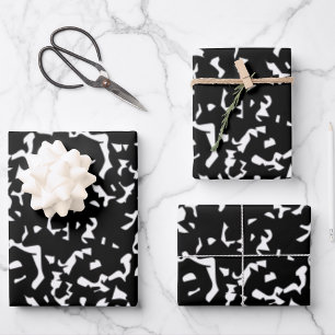 Composition Notebook Pattern Design Wrapping Paper Sheets