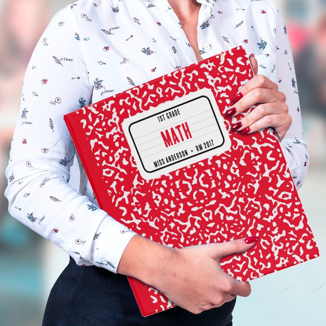 Composition Notebook Student School Teacher Red 3 Ring Binder (Composition Notebook Student School Teacher RED 3 Ring Binder)