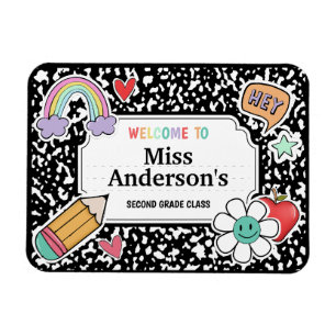 Composition Notebook Teacher Classroom Magnet