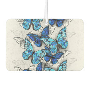 Composition of White and Blue Butterflies Air Freshener