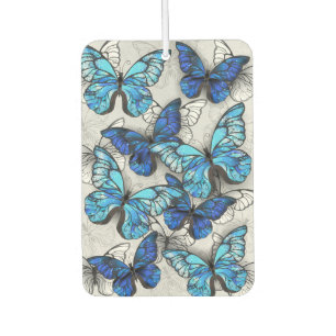 Composition of White and Blue Butterflies Air Freshener