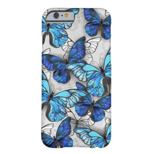 Composition of White and Blue Butterflies Barely There iPhone 6 Case