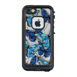 Composition of White and Blue Butterflies LifeProof FRĒ iPhone SE/5/5s Case