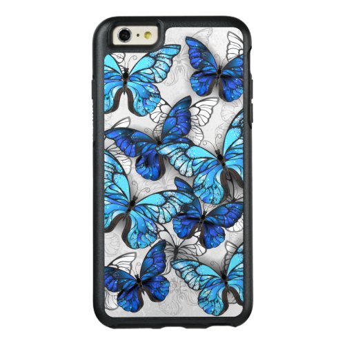 Composition of White and Blue Butterflies OtterBox iPhone 66s Plus Case