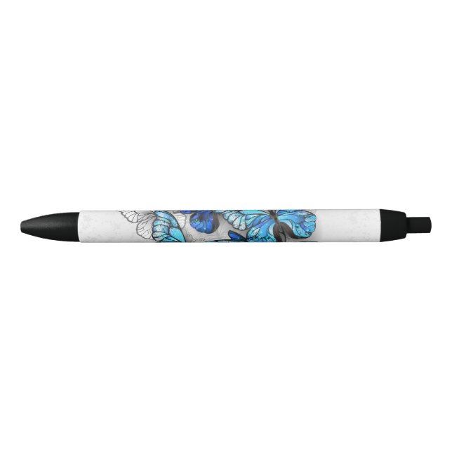 Composition of White and Blue Butterflies Pen (Front)