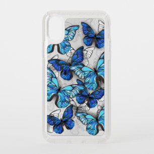 Composition of White and Blue Butterflies Speck iPhone XS Case