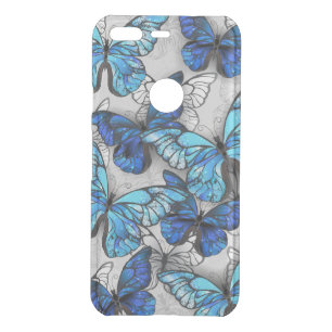 Composition of White and Blue Butterflies Uncommon Google Pixel Case