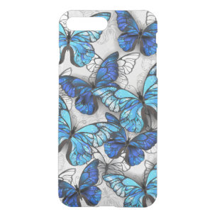 Composition of White and Blue Butterflies iPhone 8 Plus/7 Plus Case