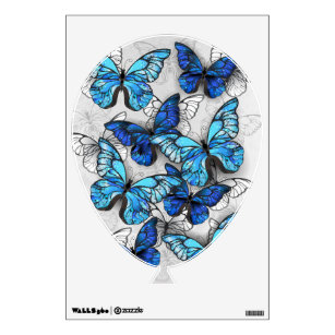 Wild Poppy & Butterfly Watercolor Wall Decal