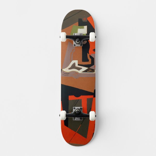 Composition (oil on canvas) skateboard deck (Front)