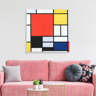 Composition Red, Yellow, Blue, Black   Mondriaan   Canvas Print