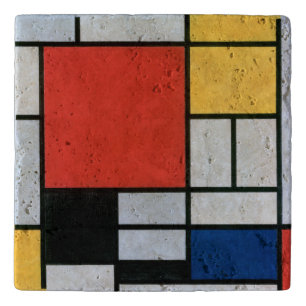 Composition Red, Yellow, Blue, Black Mondriaan Trivet