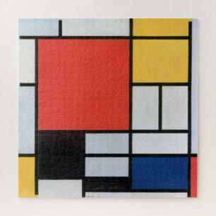 Composition Red, Yellow, Blue, Black, Mondrian Jigsaw Puzzle
