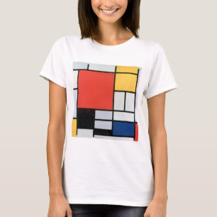 Composition Red, Yellow, Blue, Black, Mondrian T-Shirt