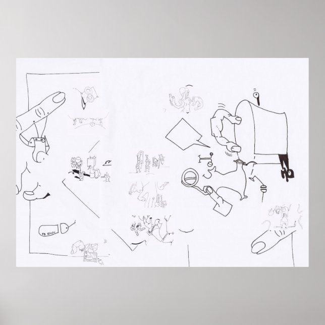 Composition Surreal Drawings Coloring L Poster 3 (Front)
