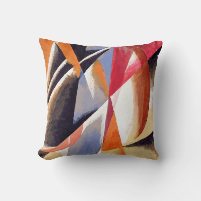 Composition Throw Pillow (Front)