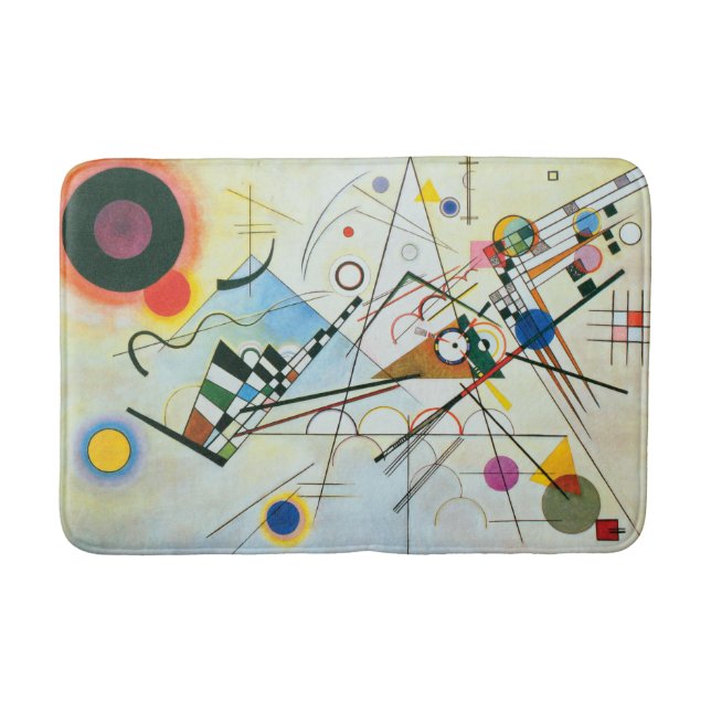Composition VIII by Wassily Kandinsky Bathroom Mat (Front)