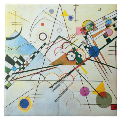 Composition VIII by Wassily Kandinsky Ceramic Tile