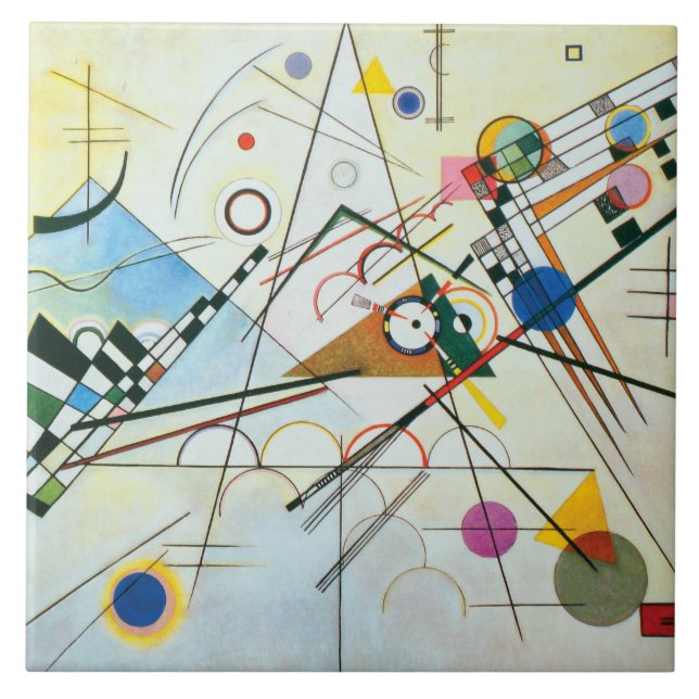 Composition VIII by Wassily Kandinsky Ceramic Tile (Front)