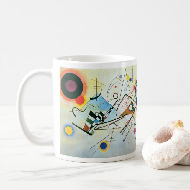 Composition VIII by Wassily Kandinsky Coffee Mug (With Donut)