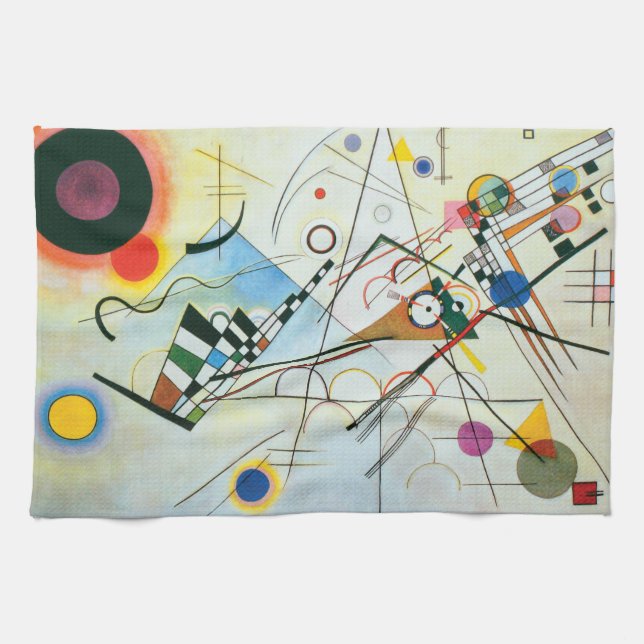 Composition VIII by Wassily Kandinsky Kitchen Towel (Horizontal)