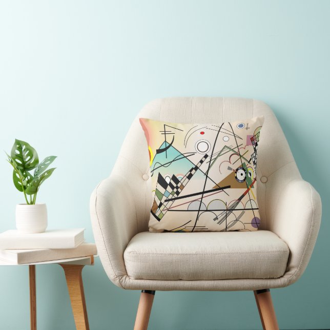 Composition VIII by Wassily Kandinsky Throw Pillow (Chair)