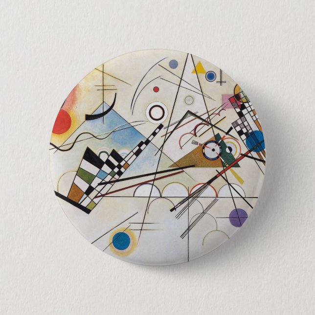 Composition VIII Pinback Button (Front)