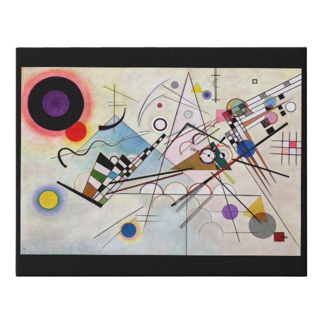 Composition VIII, Wassily Kandinsky Faux Canvas Print (Front)
