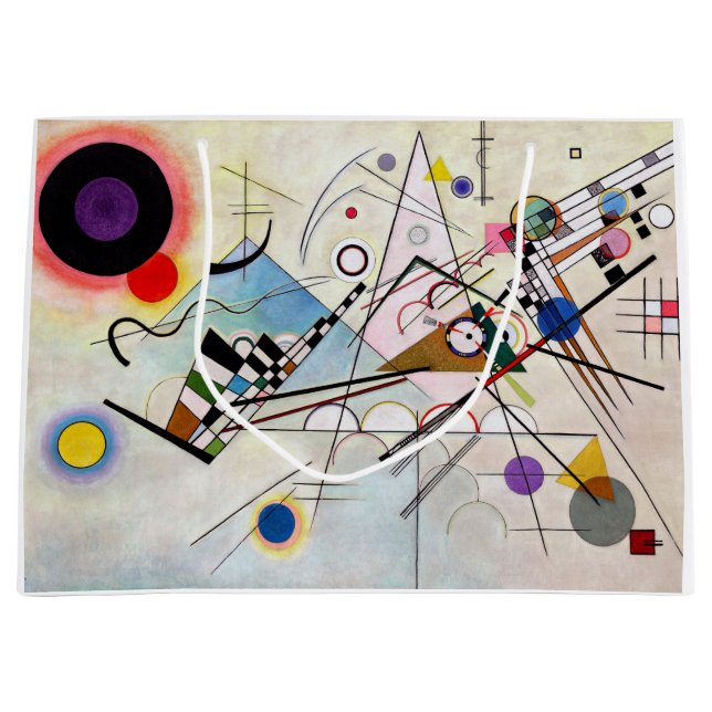 Composition VIII, Wassily Kandinsky Large Gift Bag (Front)