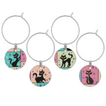 Composition with 5 Black Cats