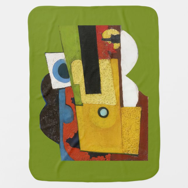 Composition with guitar, Amadeo de Souza-Cardoso  Baby Blanket (Front)