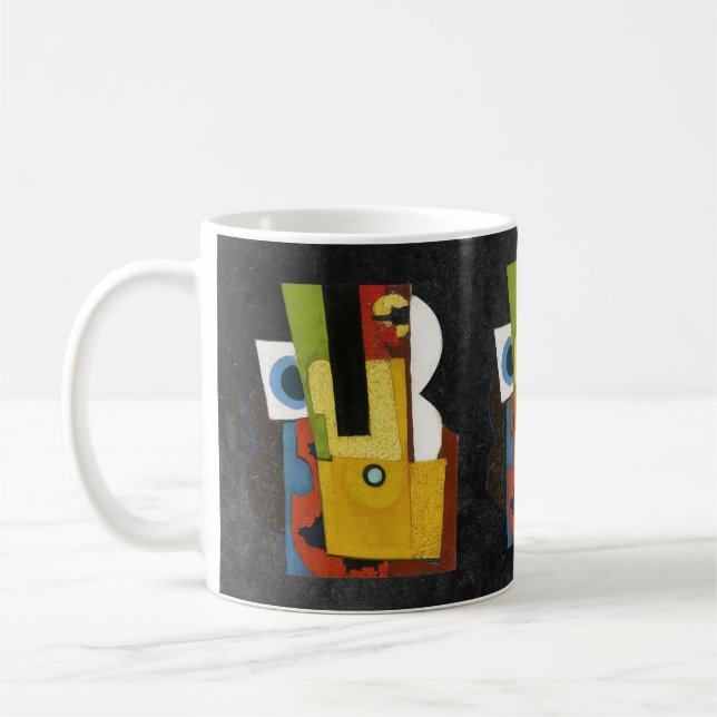 Composition with guitar, Amadeo de Souza-Cardoso  Coffee Mug (Left)