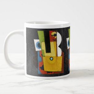 Composition with guitar, Amadeo de Souza-Cardoso Giant Coffee Mug