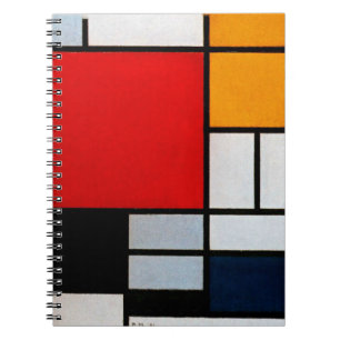 Composition with Large Red Plane Notebook