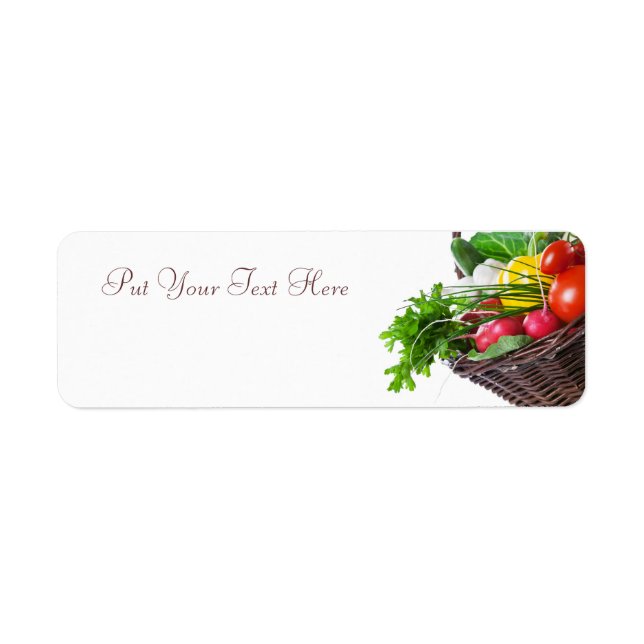 Composition With Raw Vegetables Label (Front)