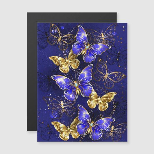 Composition with Sapphire Butterflies (Front/Back)