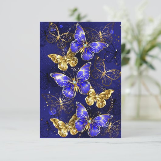 Composition with Sapphire Butterflies (Standing Front)