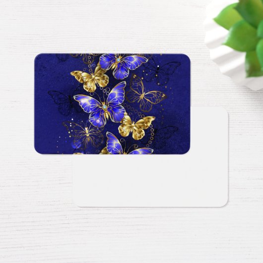 Composition with Sapphire Butterflies (Desk)