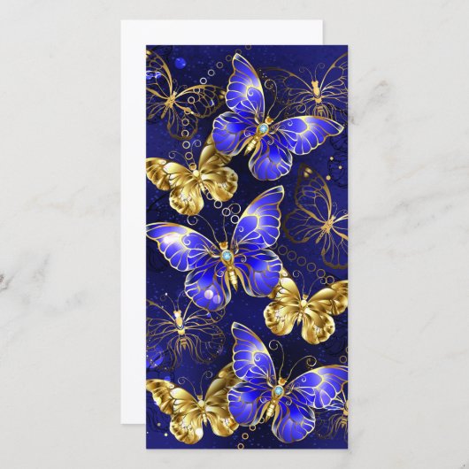 Composition with Sapphire Butterflies (Front/Back)